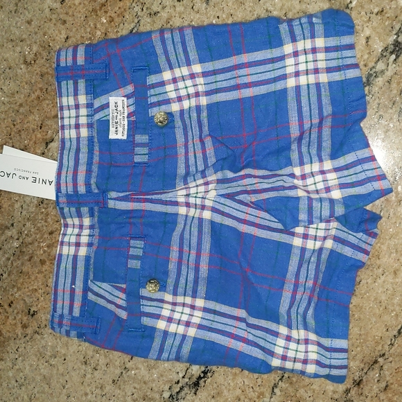 NWT Janie and Jack Plaid Shorts 2T - Picture 2 of 4